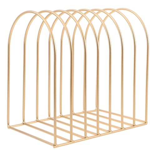 Angoily Zeitungsständer Tabletop -Organisator Zeitschriftenständer für zu Hause Ordnerhalter für Schreibtisch Aktualisierung des Arbeitsplatzmagazins Buchregal Eisen Golden Angoily Zeitungsständer Tabletop -Organisator Zeitschriftenständer für zu Hause Ordnerhalter für Schreibtisch Aktualisierung des Arbeitsplatzmagazins Buchregal Eisen Golden von Angoily