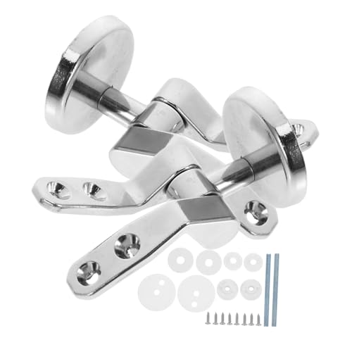 Angoily Zinklegierung Wc Sitz Scharniere Ersatzset mit Soft close Funktion und Schrauben Passend für Standard toilettensitze Geräuschloses Öffnen und Schließen Einfache Montage Stabile Angoily Zinklegierung Wc Sitz Scharniere Ersatzset mit Soft close Funktion und Schrauben Passend für Standard toilettensitze Geräuschloses Öffnen und Schließen Einfache Montage Stabile von Angoily