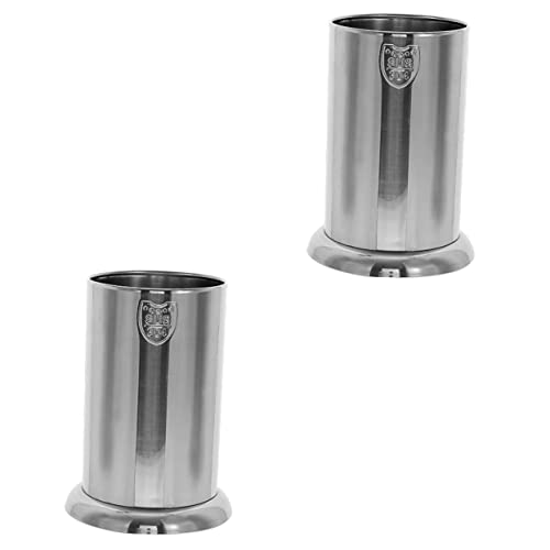 Stäbchen 2 Stück Essstäbchen-Rack Strohspender Besteck Aufbewahrungskoffer Edelstahl Essstäbchen Besteck Organizer Besteck Utensilien Kaffee Rührstäbchen Halter Stroh tuch von Angoily