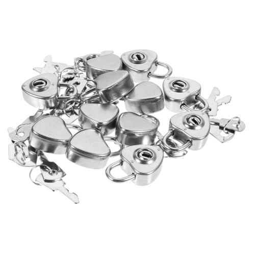 Vintage-Schmuckschatulle, 12 Stück, herzförmiges Vorhängeschloss mit Schlüsseln, Vintage-Antik Mini-Vorhängeschlösser, Liebesherz, Archaisierung, Vorhängeschlösser, für Schmuck, Vintage-Schmuckschatulle, 12 Stück, herzförmiges Vorhängeschloss mit Schlüsseln, Vintage-Antik Mini-Vorhängeschlösser, Liebesherz, Archaisierung, Vorhängeschlösser, für Schmuck, von Angoily