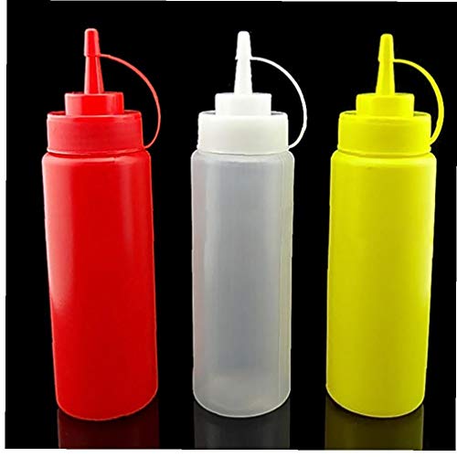 Angoter 1Pc 240ml Squeeze-Flasche Ketchup Tomatensauce Senf Sojacurrysauce Essig Container Drop Shipping zufällige Farbe Angoter 1Pc 240ml Squeeze-Flasche Ketchup Tomatensauce Senf Sojacurrysauce Essig Container Drop Shipping zufällige Farbe von Angoter