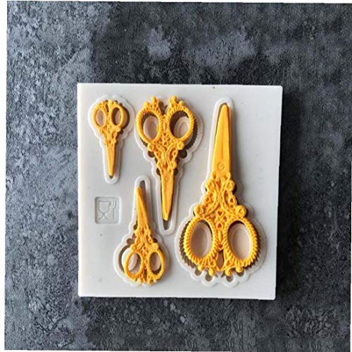 Angoter Beste Sugar Schere Silikon-Form-Fondant-Form-Kuchen, die Werkzeuge Schokolade Zuckermasse Mold von Angoter