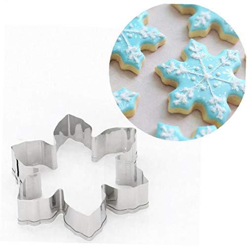 Edelstahl Weihnachten Ostern Ausstecher Schneeflocke 3D-Plätzchen-Formen Bakeware Backform Lebkuchengebäck Cutter von Angoter
