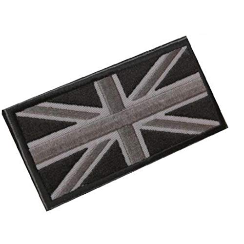 Mode Union Jack UK Flag Abzeichen-Flecken-Stock-Zurück 10cm * 5cm New Schwarz/Grau von Angoter