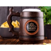 Dungeon Master Bierkrug, Dm Geschenkideen Für Männer, Dungeons Und Drachen Holzgeschenk D & D, Geschenk Gamer von AngryMugs