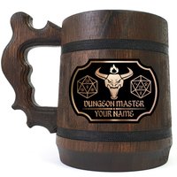 Dungeon Master Bierkrug, Dm Geschenkideen Für Männer, Dungeons Und Dragons Holzgeschenk D &/Geschenk Gamer von AngryMugs