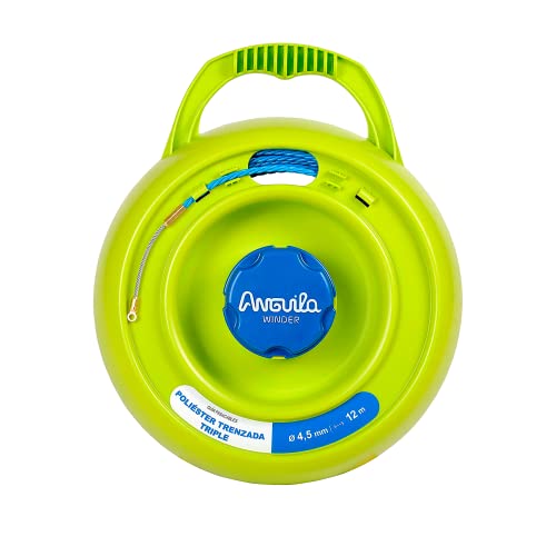 Anguila Max| Winder| Universalhaspel | Polyester dreifach verdrillt | Farbe Blau | Durchmesser 4,5mm| 12 Meter von Anguila