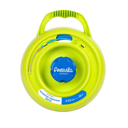 Anguila Max| Winder| Universalhaspel | Polyester dreifach verdrillt | Farbe blau | Durchmesser 4,5mm| 22 Meter von Anguila