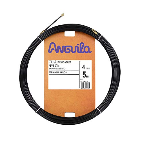 Anguila | Kabelführung | Feste Klemmen | Monofilament | Nylon | Farbe schwarz | Durchmesser 4mm | 5 Meter von Anguila