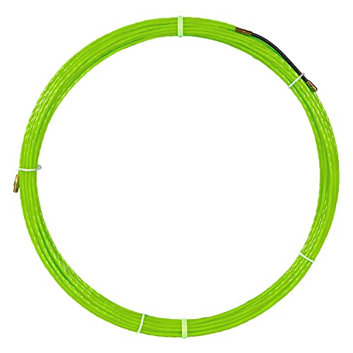 Anguila | Semi-Industriekabelführung | Auswechselbare Klemmen | Polyestergeflecht Monofilamentgeflecht | Grüne Farbe | 6mm Durchmesser | 20 Meter von Anguila