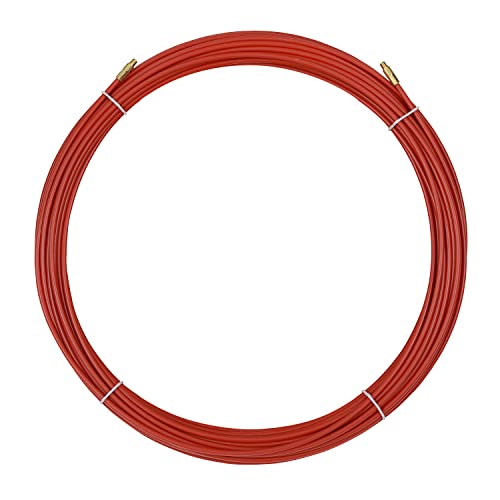 Anguila | Semi-Industrielle Kabeleinführung | Auswechselbare Klemmen | Stahl + Propylenband | Rote Farbe | Durchmesser 6mm | 20 Meter von Anguila