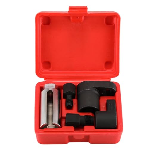 Anhoer 5tlg Lambdasonden Schlüssel Nüsse Set Lambdasonden-Einsatz Lambdasonde Werkzeug Gewindereparatur Satz mit 1/2" 3/8" Antrieb Autoreparatur-Werkzeug von Anhoer