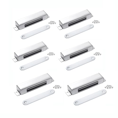 Anhoer Magnetschnäpper Türmagnet Tür Magnet Magnetverschluss Schrank Schrankmagnete Schnäpper Türschließer Türmagnete Edelstahl Möbelmagnet für Balkontür Drucktüröffner Schranktür (97mm(40kg)-6 Stück) Anhoer Magnetschnäpper Türmagnet Tür Magnet Magnetverschluss Schrank Schrankmagnete Schnäpper Türschließer Türmagnete Edelstahl Möbelmagnet für Balkontür Drucktüröffner Schranktür (97mm(40kg)-6 Stück) von Anhoer