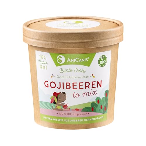 AniCanis Bio Gojibeeren für Hunde - Goja Beeren getrocknet - Obst Beerenobst Früchte - Barf - Futterzusatz - 100g von AniCanis