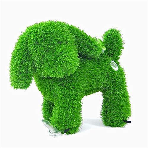 AniPlants, Grasfigur, Hund pinkelnd, Gartendeko, 35cm, Dekofigur Kunstrasen, wetterfest, von AniPlants