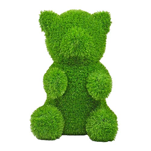 Kögler 53250 - AniPlants Bär frontal, Deko-Figur aus Kunstrasen, ca. 23 x 27 x 38 cm groß, wetterfest und formstabil, mit Ankern zur Befestigung, ideal als Deko für Garten und Haus von AniPlants