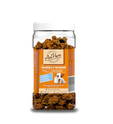 AniPuro 350g Snackbecher Leckerli & Training vom Huhn, hochwertiger Belohnungs- und Trainingssnack, getreidefreie Rezeptur, tierisches Monoprotein, für große und kleine Hunde von Ani Puro