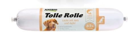 Anibio 8 x Tolle Rolle Ente 400g Nassfutter für Hunde - mit Apfel und Feldsalat - Getreidefrei Anibio 8 x Tolle Rolle Ente 400g Nassfutter für Hunde - mit Apfel und Feldsalat - Getreidefrei von Anibio