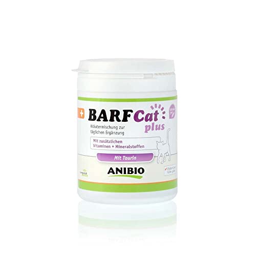 Anibio Barf Cat Plus 120g - Katzen Barf - mit Taurin - barfen - Vitamine und Mineralstoffe - Getreidefrei von Anibio