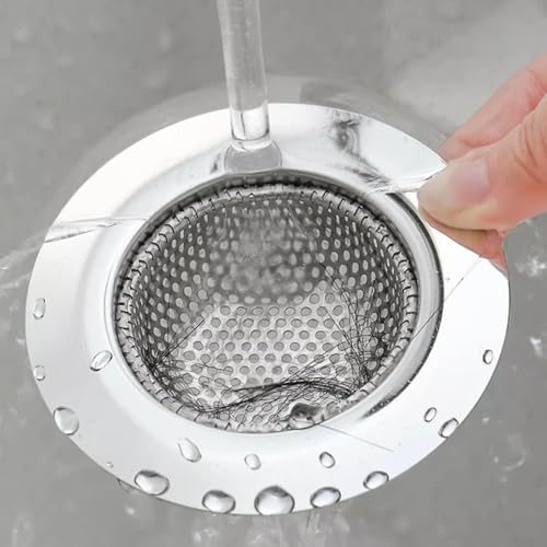 3 Stücke Abflusssieb Küchenspüle Haarsieb Dusche - Waschbecken Sieb Abflusssieb Badewanne, Sink Drain Strainer Edelstahl, Außendurchmesser: 7.3cm, Innendurchmesser: 4.4cm, Tiefe: 1.6cm von Anicy