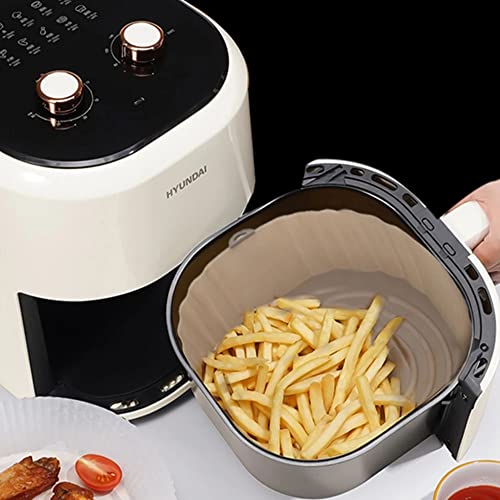 Anicy 4 Stück Silikonform Für Heißluftfritteuse - Silikonform Heißluftfritteuse Silikon Heißluftfritteuse Backpapier Air Fryer Liners Rund Heißluftfritteuse Korb Für Ofen Mikrowelle von Anicy