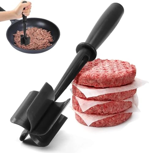 Anicy Hackfleisch Zerkleinerer Hackfleischzerteiler - Beef Masher Hitzebeständiger Fleischhacker Hamburger Chopper Masher Für Rindfleisch Burger Fleisch Für Gemüse Und Obst von Anicy