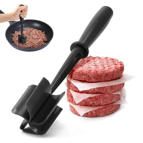 Hackfleisch Zerkleinerer - Fleischzerkleinerer, Gemahlenes Fleischzerkleinerer, Versatile High-Temp Heat-Resistant Hamburger Masher, Stampfer und Zerkleinerer Hitzebeständiger Kartoffelstampfer von Anicy