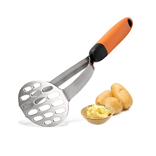 Kartoffelstampfer - Kartoffelstampfer Edelstahl -Potato Masher für Spülmaschinengeeignet, Kartoffelbrei, Gemüse und Früchte,27cm von Anicy