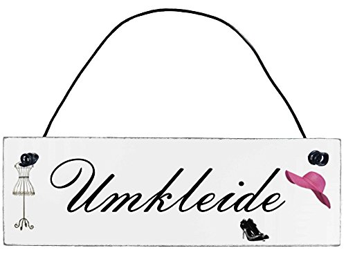 Anika Hermsen-Grallert, HomeYourself Shabby Chic Vintage Schild Umkleide Dekoschild Türschild von Anika Hermsen-Grallert, HomeYourself