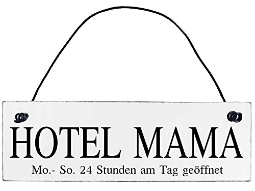 Shabby Chic Vintage Schild Hotel Mama Dekoschild Türschild von Anika Hermsen-Grallert, HomeYourself