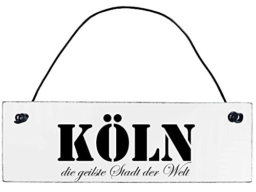 Shabby Chic Vintage Schild Köln Dekoschild Türschild von Anika Hermsen-Grallert, HomeYourself