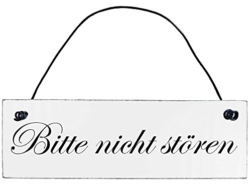 Anika Hermsen-Grallert, HomeYourself Shabby Chic Vintage Schild Bitte Nicht stören Dekoschild Türschild von Anika