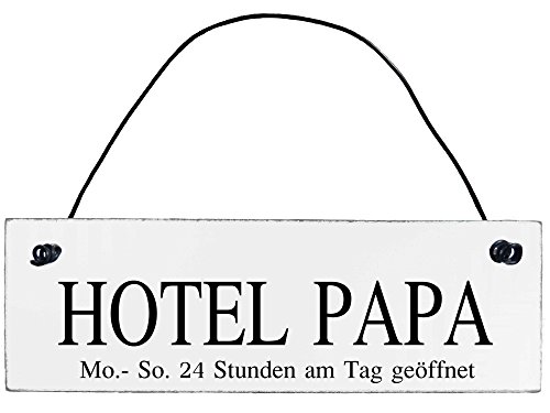Shabby Chic Vintage Schild Hotel Papa Dekoschild Türschild von Anika