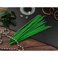 Set Von 10-100 Stück Grüne Dünne Taper 18 X 0, 5 cm Reiner Honig-Bienenwachs Ritual Altar Kirchen Farbige Kerzen Handgemachte Altarkerze von Animacraftcandles