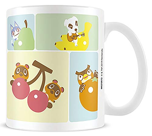 Animal Crossing Tasse, Figuren, Melinda, Tom Nook, 315 ml, Nintendo Keramik, Weiß 259736 Bunt Standard von Pyramid International