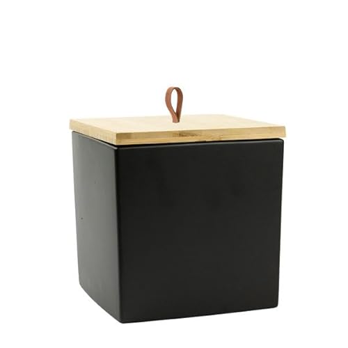 Animal Tree Keramik Tierurne Black Cube, personalisierbare Tierurne mit Holzdeckel für Hunde und Katzen, Für Tiere bis zu einem Lebendgewicht von 25 kg Animal Tree Keramik Tierurne Black Cube, personalisierbare Tierurne mit Holzdeckel für Hunde und Katzen, Für Tiere bis zu einem Lebendgewicht von 25 kg von Animal Tree