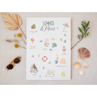 Jahreszeiten-Poster Sommer Fürs Kinderzimmer | Mit Den Highlights Aus Juni Bis August Rituale, Feste Und Traditionen Kindern Jahreszeiten-Poster Sommer Fürs Kinderzimmer | Mit Den Highlights Aus Juni Bis August Rituale, Feste Und Traditionen Kindern von AniminimundoStudio