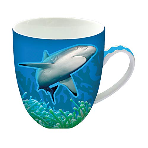 Animug - Hai von Deluxebase. 450ml großer Keramikbecher. Hai-Tasse, die eine große Ergänzung zu Ihren Tassen und Bechern oder ein niedliches und lustiges Neuheitsgeschenk ist. von Animug