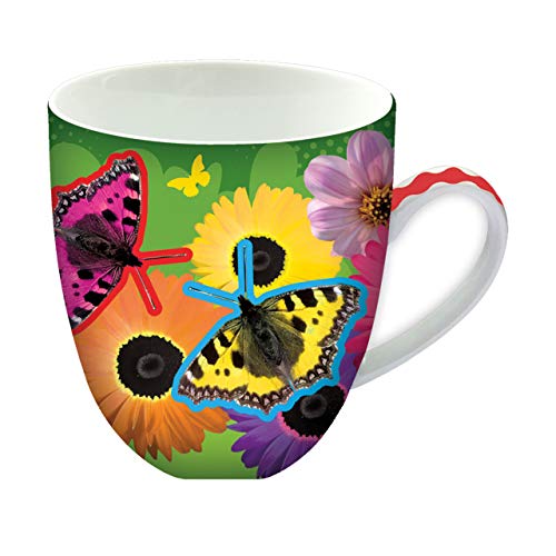 Animug - Schmetterling von Deluxebase. 450ml großer Keramikbecher. Schmetterling-Tasse, die eine große Ergänzung zu Ihren Tassen und Bechern oder ein niedliches und lustiges Neuheitsgeschenk ist. von Animug