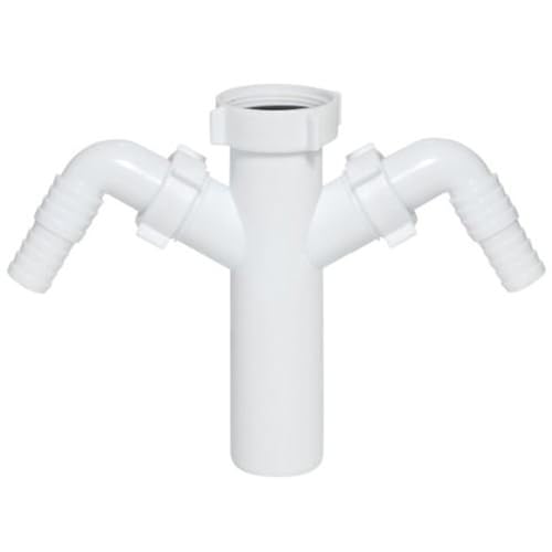 Anschluss für Abflussrohre für Abflussrohre, 1 1/2 Zoll (1,27 cm) x 40 mm, mit Doppeleinlass für Geschirrspüler Anschluss für Abflussrohre für Abflussrohre, 1 1/2 Zoll (1,27 cm) x 40 mm, mit Doppeleinlass für Geschirrspüler von Aniplast