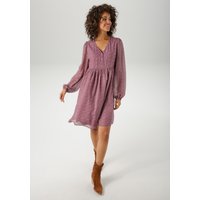 Aniston CASUAL Blusenkleid mit kleinem, grafischen Alloverdruck - NEUE KOLLEKTION Aniston CASUAL Blusenkleid mit kleinem, grafischen Alloverdruck - NEUE KOLLEKTION von Aniston Casual