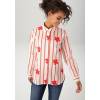 Aniston CASUAL Hemdbluse mit Streifen und Blüten verziert - NEUE KOLLEKTION Aniston CASUAL Hemdbluse mit Streifen und Blüten verziert - NEUE KOLLEKTION von Aniston Casual