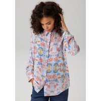 Aniston CASUAL Hemdbluse, mit fantasievollen Blumendruck - jedes Teil ein Unikat von Aniston Casual