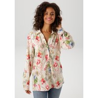 Aniston CASUAL Hemdbluse mit farbharmonischen, kunstvollem Blumendruck von Aniston Casual