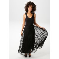 Aniston CASUAL Maxikleid, mit getupften Mesh verziertem Rockteil von Aniston Casual