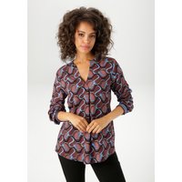 Aniston CASUAL Schlupfbluse mit trendfarbigen, grafischem Retro-Muster - NEUE KOLLEKTION Aniston CASUAL Schlupfbluse mit trendfarbigen, grafischem Retro-Muster - NEUE KOLLEKTION von Aniston Casual