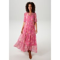 Aniston CASUAL Sommerkleid, mit fantasievollem Blumen- und Paisley-Druck von Aniston Casual