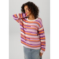 Aniston CASUAL Strickpullover, im extravagantem Streifen-Dessin von Aniston Casual