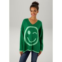 Aniston CASUAL Strickpullover mit eingestricktem Smiley Aniston CASUAL Strickpullover mit eingestricktem Smiley von Aniston Casual