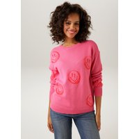 Aniston CASUAL Strickpullover mit eingestrickten Smileys von Aniston Casual